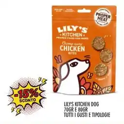 Moby Dick Lily's Kitchen dog chomp-away chicken bites offerta