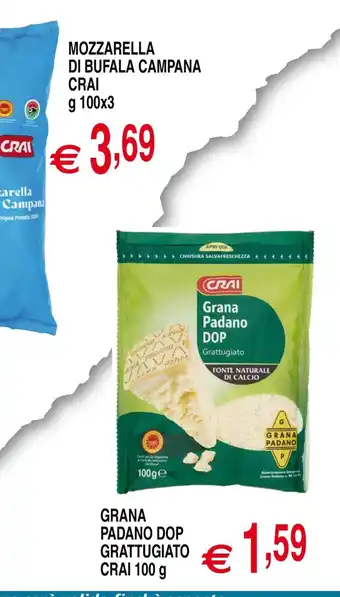 Centro Oceano Grana Padano DOP Grattugiato Crai offerta