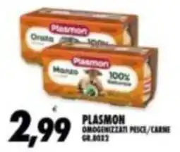 Compri Meglio Plasmon omogenizzati pesce/carne offerta