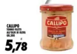 Compri Meglio Callipo tonno filetti all'olio di oliva offerta
