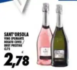Compri Meglio Sant'Orsola vino spumante rosato cuvee / brut prestige offerta