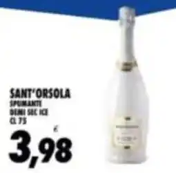 Compri Meglio Sant'Orsola spumante demi sec ice offerta
