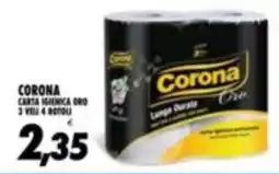 Compri Meglio Carta igienica oro Corona offerta