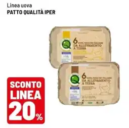 Iper La Grande Uova fresche italiane da allevamento a terra offerta