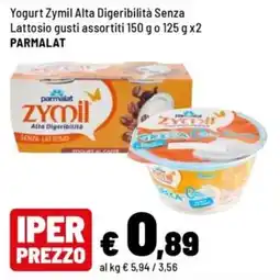 Iper La Grande Yogurt Zymil Alta Digeribilità Senza Lattosio offerta