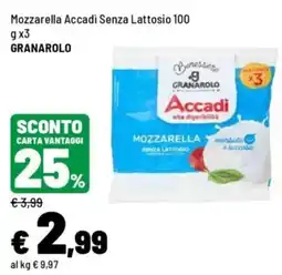 Iper La Grande Mozzarella Accadi Senza Lattosio offerta