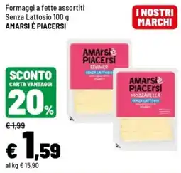 Iper La Grande Formaggi a fette assortiti senza lattosio AMARsi è PIACERSI offerta