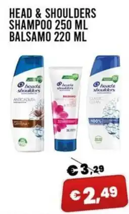 Angel Mercatone Head & Shoulders shampoo e balsamo offerta
