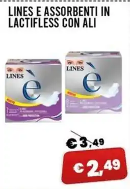 Angel Mercatone Lines e assorbenti in lactifless con ali offerta