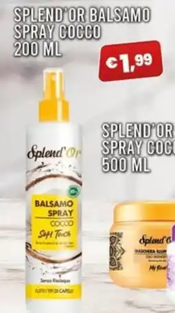 Angel Mercatone Splend'Or balsamo spray cocco offerta