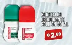 Angel Mercatone Borotalco deodorante roll on offerta