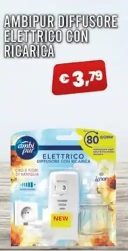 Angel Mercatone Ambipur diffusore elettrico con ricarica offerta