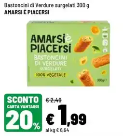 Iper La Grande AMARSI È PIACERSI bastoncini di verdure surgelati offerta