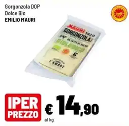 Iper La Grande Gorgonzola DOP Dolce Bio Emilio Mauri offerta
