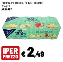 Iper La Grande Yogurt zero grassi A-Yo offerta