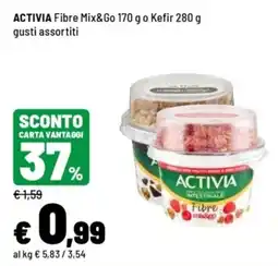 Iper La Grande Activia Fibre Mix&Go offerta