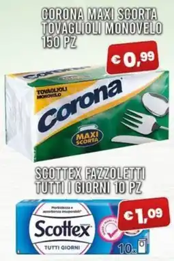 Angel Mercatone Tovaglioli monoveolo Corona offerta
