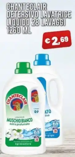 Angel Mercatone Chanteclair detergente lavatrice liquido muschio bianco extra profumato offerta