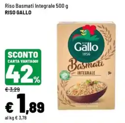 Iper La Grande Riso Basmati Integrale Gallo offerta
