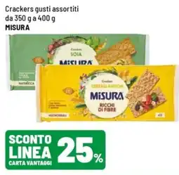 Iper La Grande Crackers gusti assortiti Misura offerta