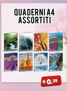 Angel Mercatone Quaderni A4 assortiti offerta