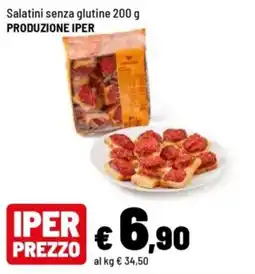 Iper La Grande Salatini senza glutine offerta