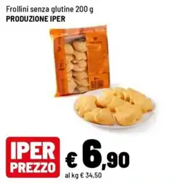 Iper La Grande Frollini senza glutine offerta