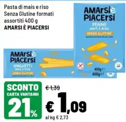 Iper La Grande Pasta di mais e riso senza glutine offerta