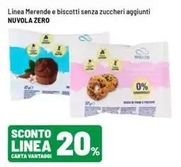 Iper La Grande Linea Merende e biscotti senza zuccheri aggiunti NUVOLA ZERO offerta