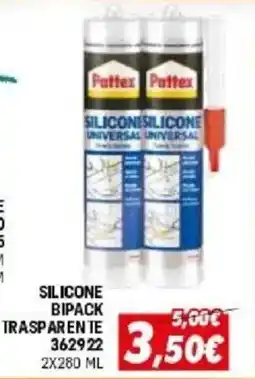 Orizzonte Pattex silicone universale trasparente offerta