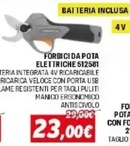 Orizzonte Forbici da pota elettriche offerta