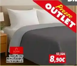 Orizzonte Trapuntino in microfibra matrimoniale offerta