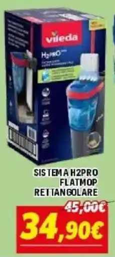 Orizzonte Vileda sistema H2PRO flatmop rettangolare offerta