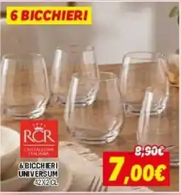 Orizzonte Bicchieri Universum RCR offerta