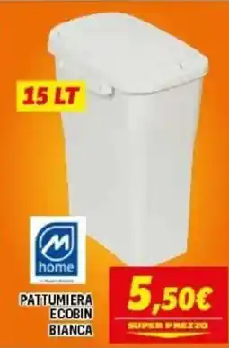 Orizzonte Pattumiera Ecobin Bianca offerta