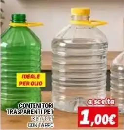 Orizzonte Contenitori trasparenti PET offerta
