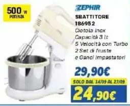 Orizzonte ZEPHIR sbattitore offerta