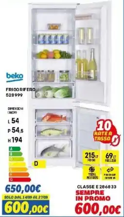 Orizzonte Frigo Riferro Beko offerta