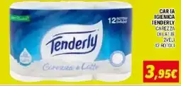Orizzonte Carta igienica Tenderly Carezza di Latte offerta