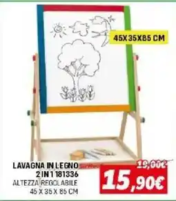 Orizzonte Lavagna in legno 2 in 1 offerta