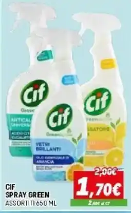 Orizzonte Cif spray green offerta