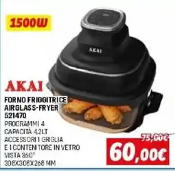 Orizzonte Akai forno friggitrice airglass-fryer offerta