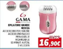 Orizzonte Epilatore gambe Gama offerta