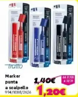 Orizzonte Marker punta a scalpello tratto offerta