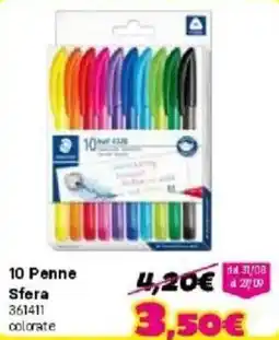 Orizzonte 10 Penne Sfera colorate offerta