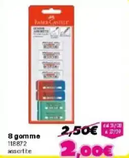 Orizzonte Faber-Castell gomme assortite offerta