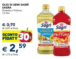Esselunga Olio di semi Sagri offerta