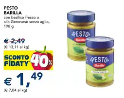 Esselunga Pesto Barilla offerta