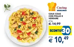 Esselunga Cous cous con pollo e verdure Cucina Esselunga offerta