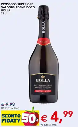 Esselunga Prosecco superiore Valdobbiadene DOCG Bolla offerta